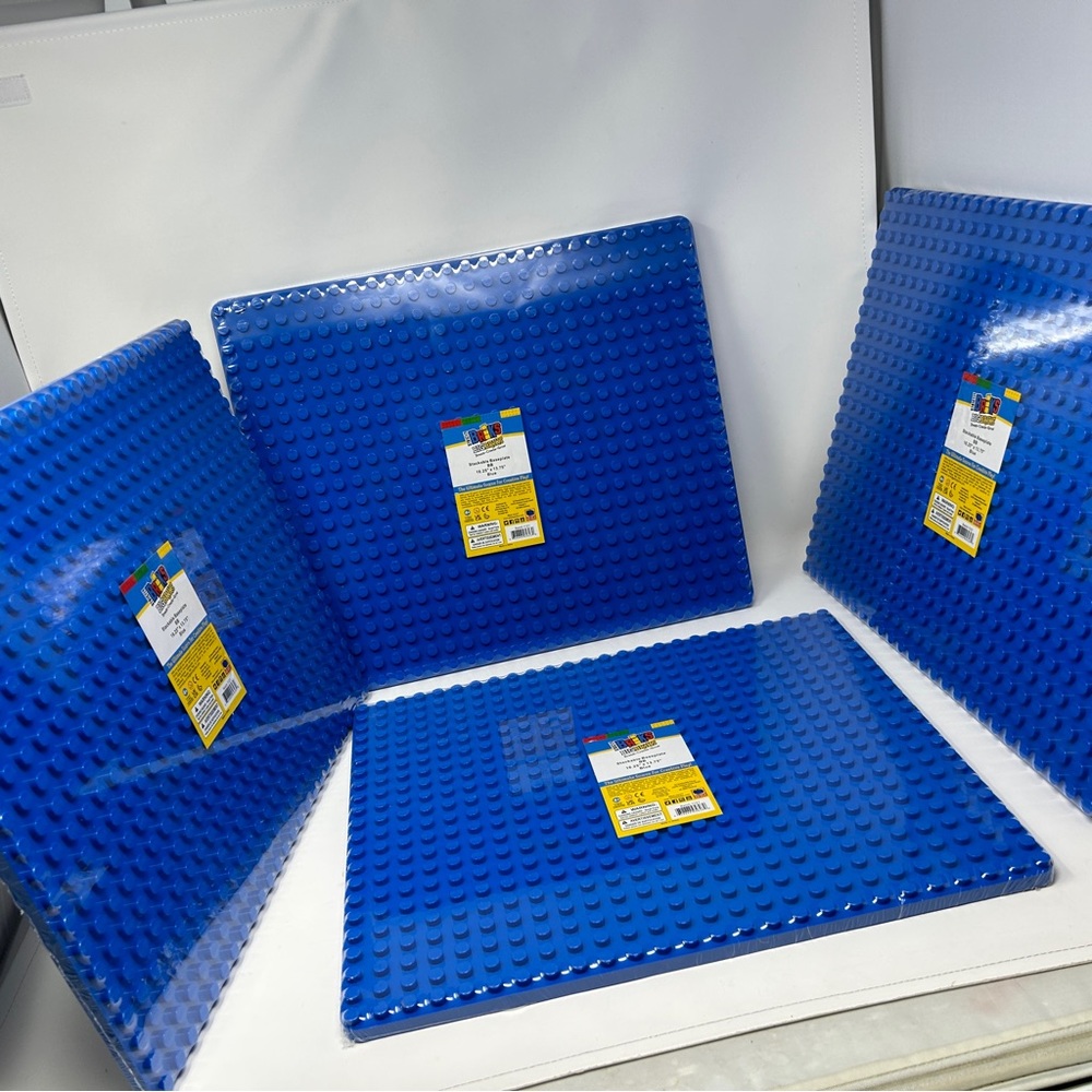 4 Classic Big Briks Baseplate Compatible with All Major Brands 13.75" x 16.25